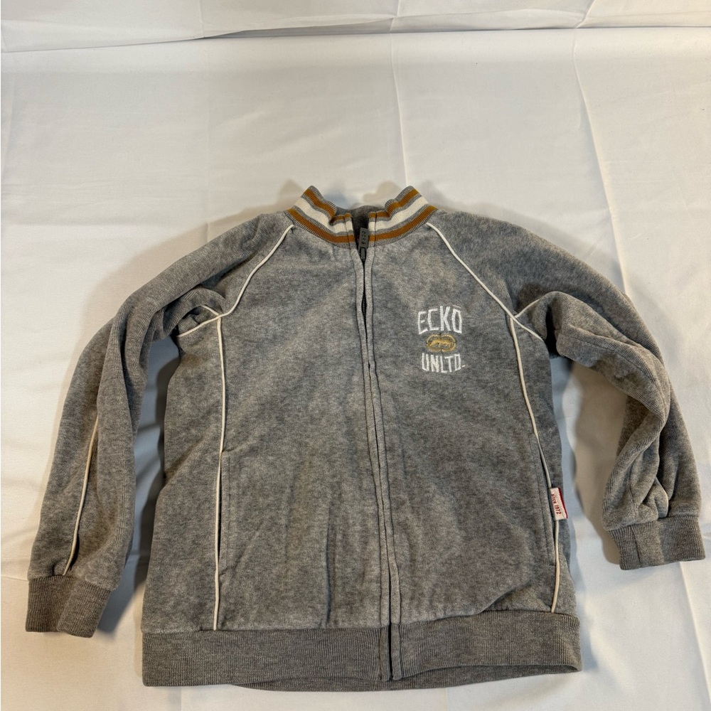 Ecko Unlimited Kids Gray Zip-Up Sweatshirt